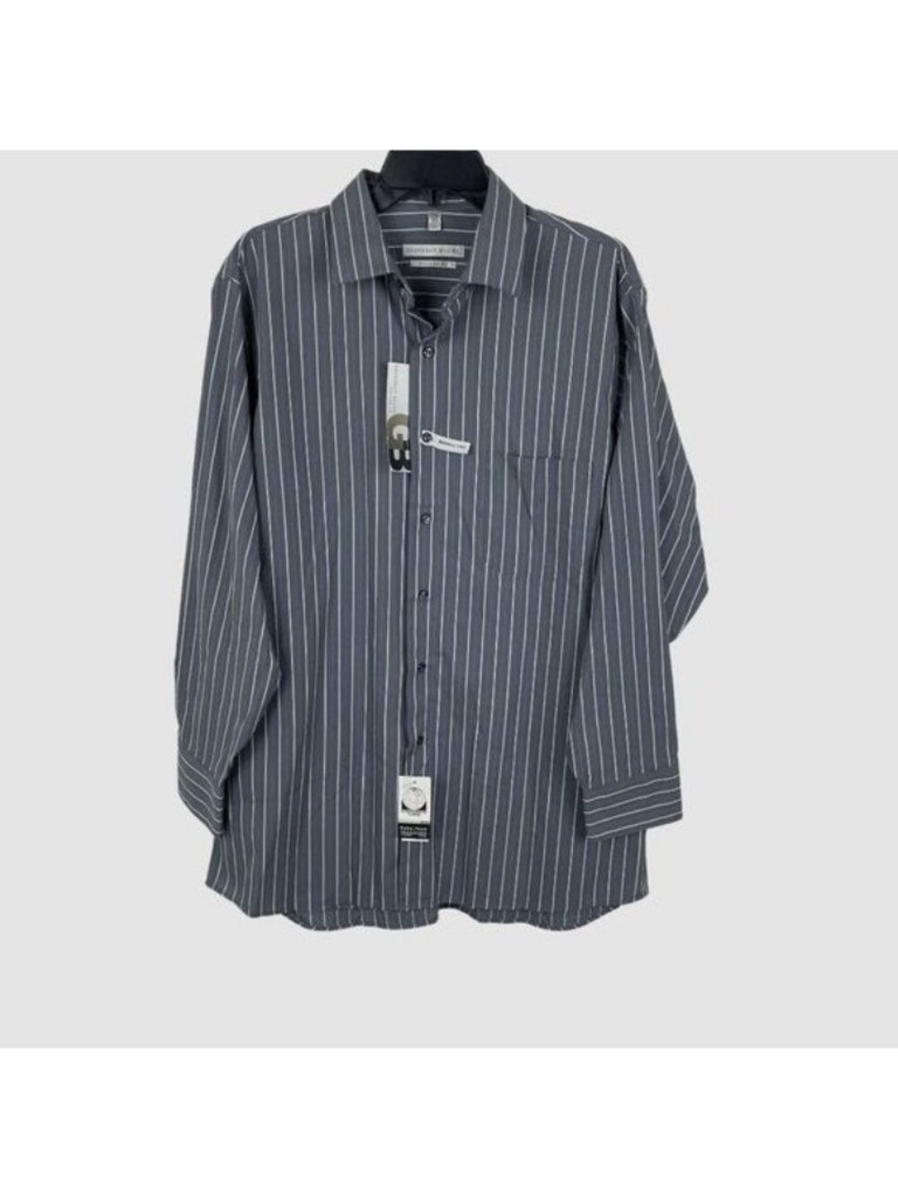 Geoffrey Beene Men Regular Fit Striped Button-Down Shirt Size 16 1/2